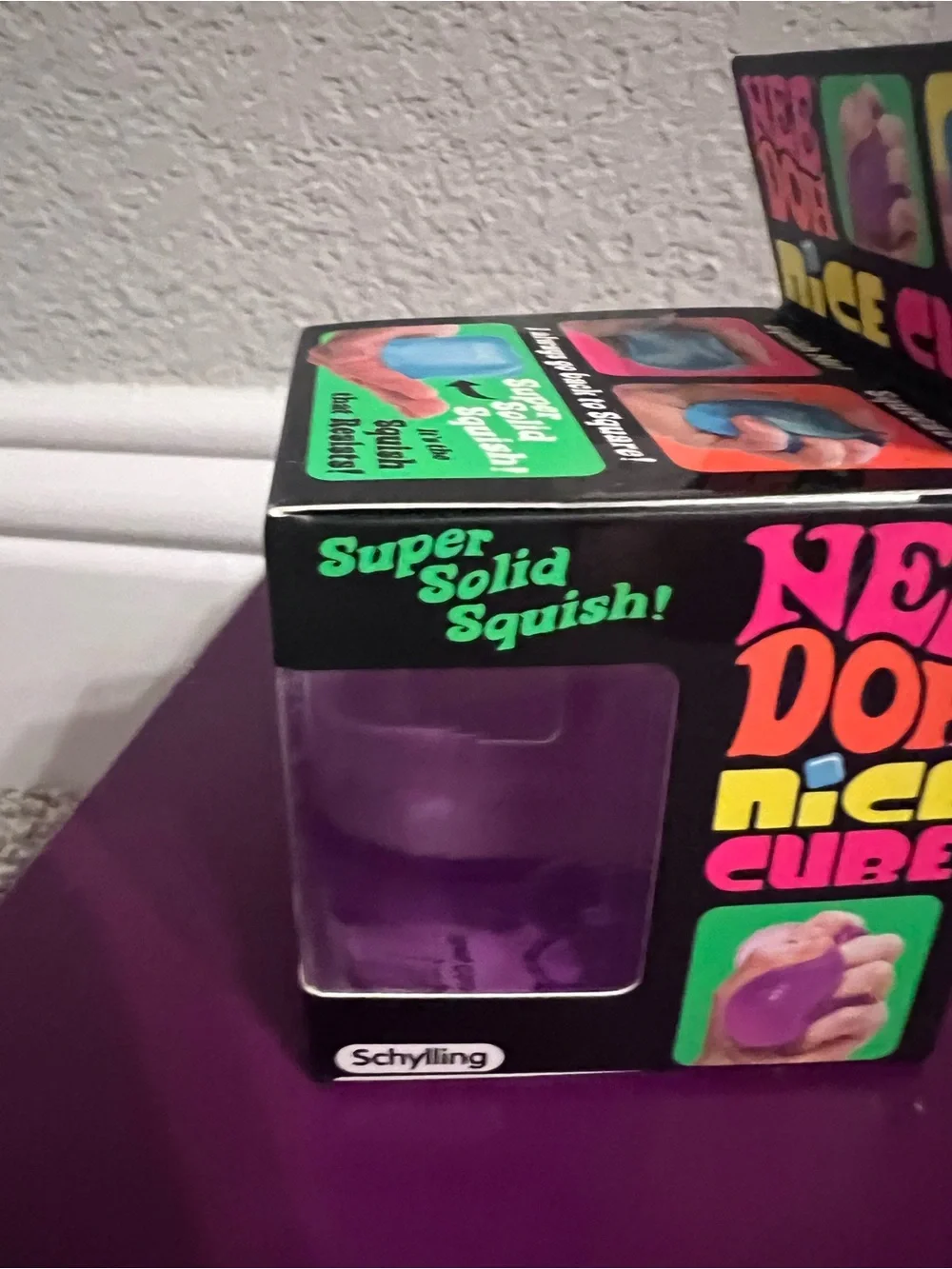 Authentic NeeDoh Nice Cube - Purple💜🧊💜🧊